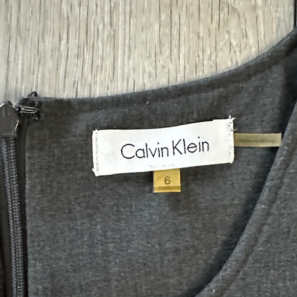 Calvin Klein Black Midi Belted Sheath Dress - Picture 3 of 4